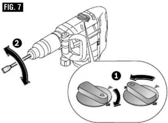 BOSCH DH712VC - POIGNEE D'AMORTISSEMENT DES VIBRATIONS/MECANISME D'ACTIONNEMENT DU MARTEAU - 2