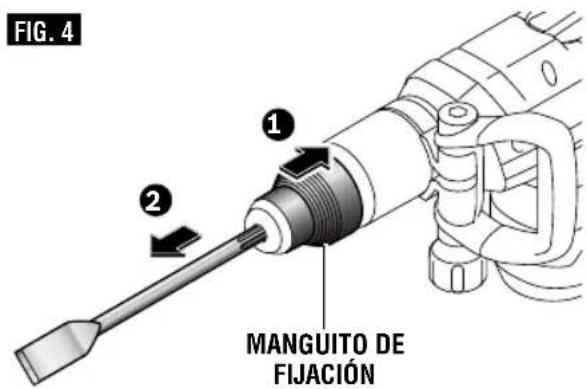 BOSCH DH712VC - REMOCION DE ACCESORIOS - 2
