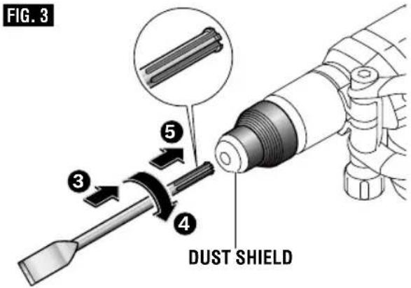 BOSCH DH712VC - REMOVING ACCESSORIES - 1