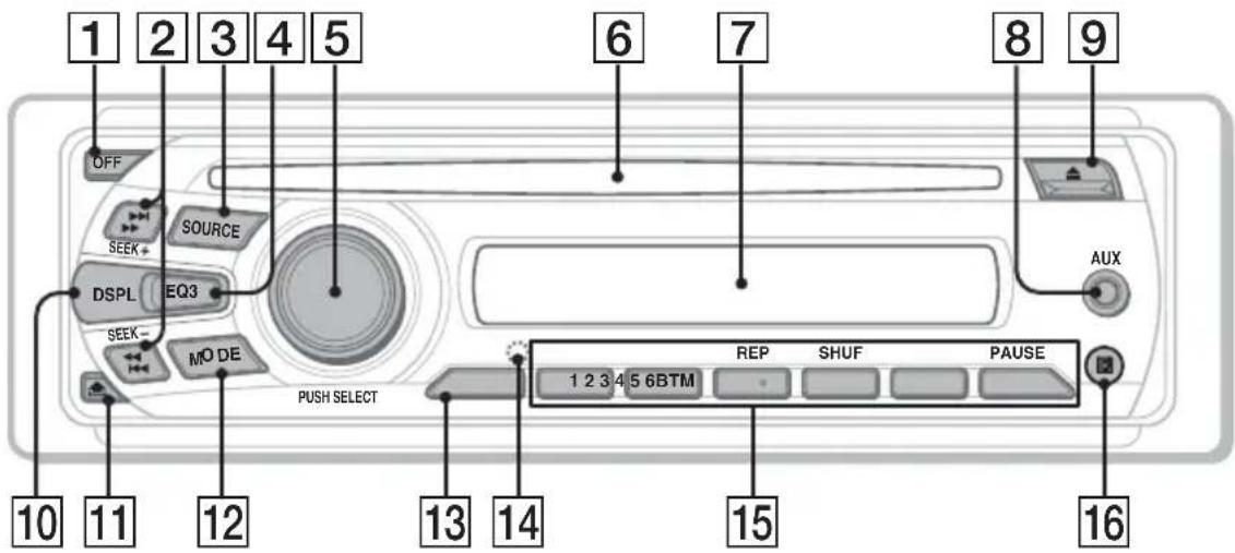 SONY CDXGT33W - Appareil principal - 1