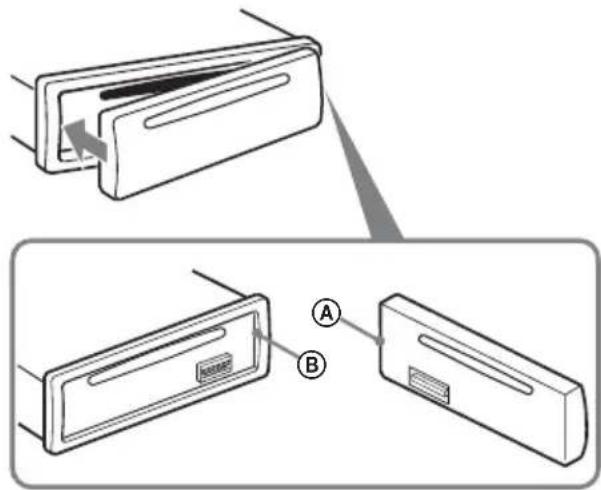 SONY CDXGT33W - Installation de la façade - 1