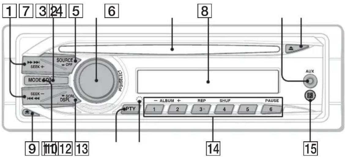 SONY CDXGT24W - Main unit - 1