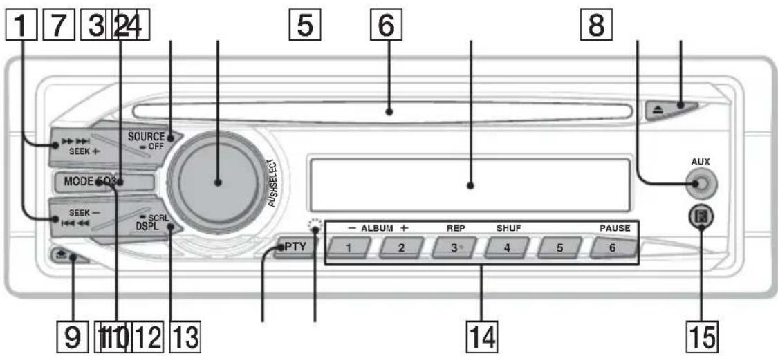SONY CDXGT24W - Appareil principal - 1