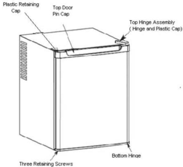 Orbegozo NVE 4600 - ÿ Reversing the Door Swing of Your Appliance. - 1