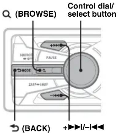 SONY DSXMS60 - Searching a track by name — Quick-BrowZer™ - 1