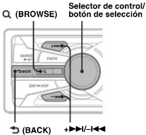 SONY DSXMS60 - Búsqueda de una pista por nombre — Quick-BrowZer™ - 1