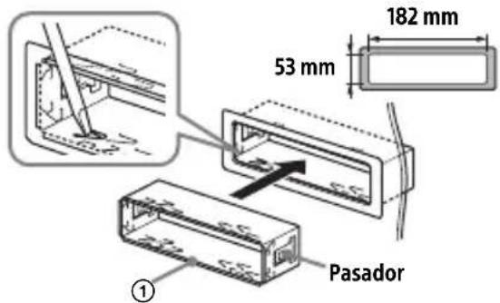 182 mm 53 mm ① Pasador