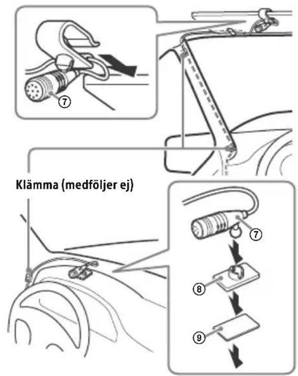 Klämma (medföljer ej)