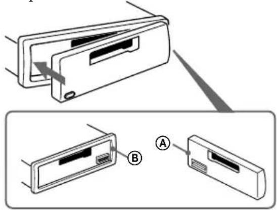 SONY XRCA333 - Fixation de la façade - 1