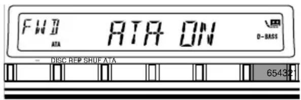 SONY XRCA333 - Radio reception during fast-forwarding or rewinding of a tape - 1