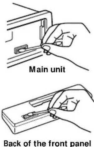 SONY XRCA333 - Cleaning the connectors - 1