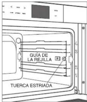WOLF M Series CSO30CMBTH - RETIRAR LAS GUIAS DE LA REJILLA - 1