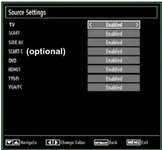 MANHATTAN MT19LED12DVX - Configuring Source Settings - 1