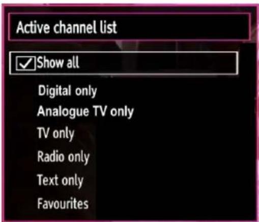 MANHATTAN MT19LED12DVX - Managing Stations: Sorting Channel List - 1
