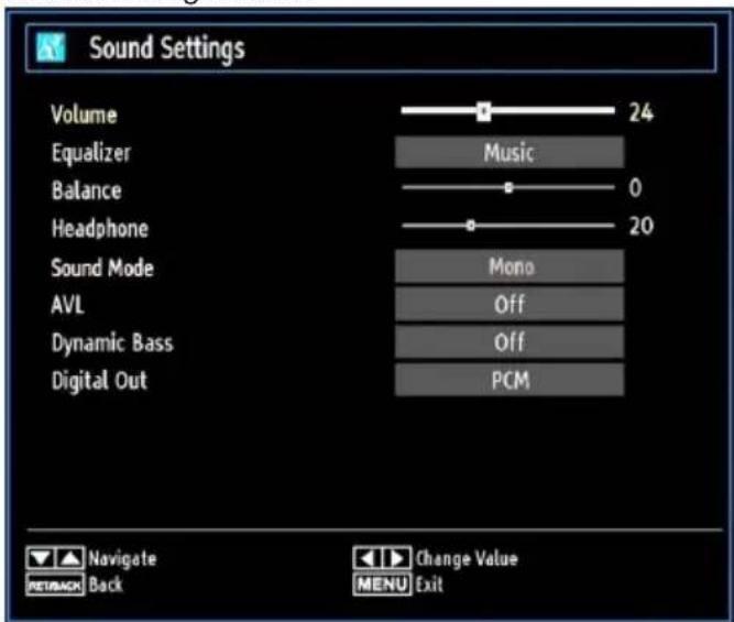 MANHATTAN MT19LED12DVX - Configuring Sound Settings - 1