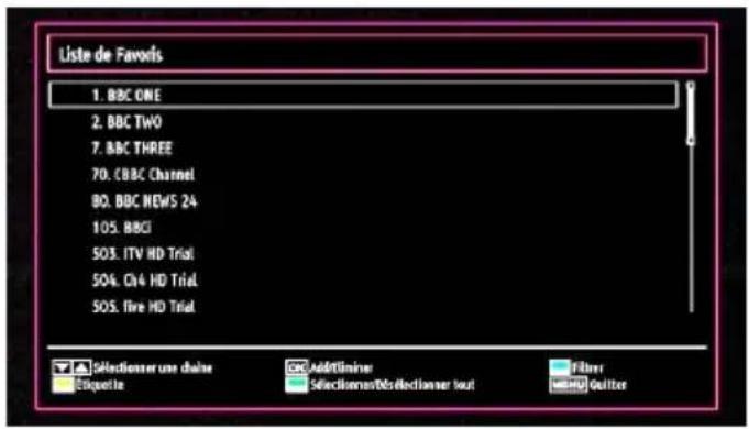 MANHATTAN MT19LED12DVX - Gestion des chaînes : Favoris - 1