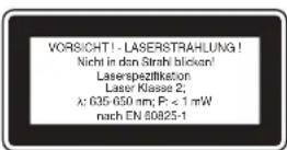 EINHELL TCLD 50 - Special information about the laser - 2