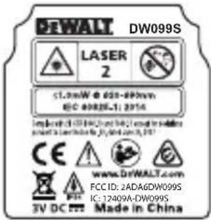 DEWALT DW099S - ADVERTENCIA: - 2