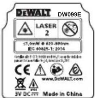 DEWALT DW099S - AVVERTENZA - 1