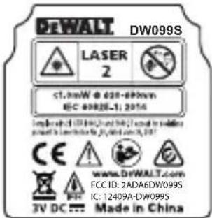 DEWALT DW099S - AVISO: - 2