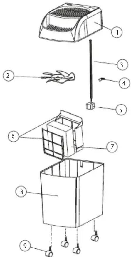 AirCare 836000HB - PIEZAS DE REUESTO Y ACCESORIOS - 1