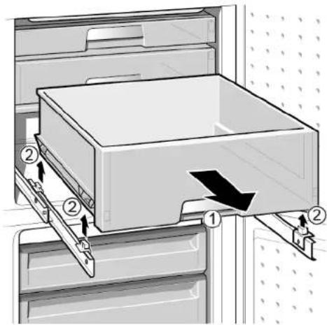 BOSCH KGN39MIEP - Istraukiamos talpyklos isemimas - 1