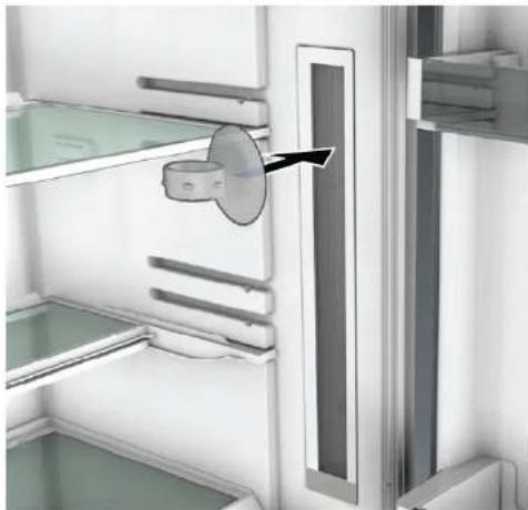 BOSCH KGN39MIEP - Ta bort LED-sidoramplampa - 1