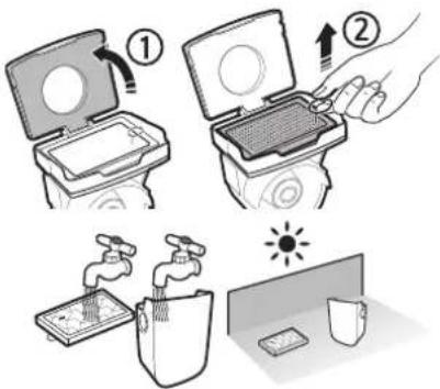 SAMSUNG VR2AM7065WS - Cleaning the dustbin - 4