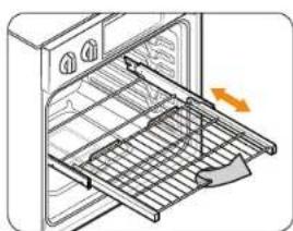 SAMSUNG NV51M9770DS - Using the gliding rack - 2