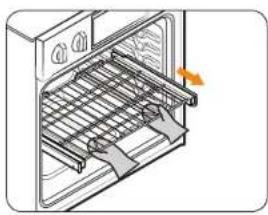 SAMSUNG NV51M9770DS - Using the gliding rack - 3