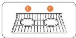 SAMSUNG NV51M9770DS - Emplacement de la grille et des plats - 1