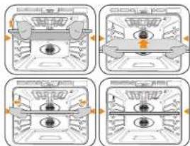 SAMSUNG NV51M9770DS - Instalación del divisor en el interior del horno superior - 1