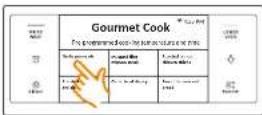 SAMSUNG NQ70M7770DS - Using the gourmet cook feature - 3