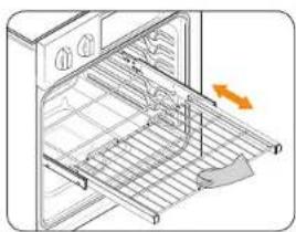 SAMSUNG NQ70M7770DS - Using the gliding rack - 2