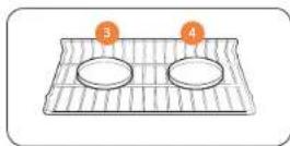 SAMSUNG NQ70M7770DS - Emplacement des grilles et des plats - 1