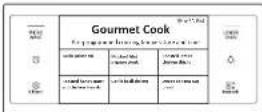 SAMSUNG NQ70M7770DS - Using the gourmet cook feature - 1