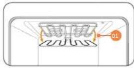 SAMSUNG NQ70M7770DS - Remplacement de l'ampoule du four (four inférieur uniquement) - 2