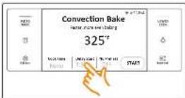 SAMSUNG NQ70M7770DS - How to set the oven for delay timed cooking - 1