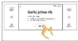 SAMSUNG NQ70M7770DS - Using the gourmet cook feature - 6