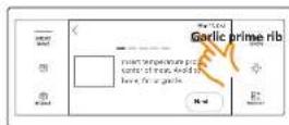 SAMSUNG NQ70M7770DS - Using the gourmet cook feature - 7