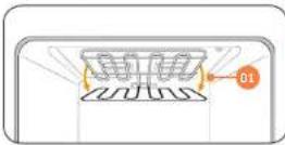 SAMSUNG NQ70M6650DG - Reemplazo de la luz del horno (solo horno inferior) - 2