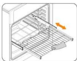 SAMSUNG NQ70M6650DG - Using the Gliding Rack - 2