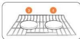 SAMSUNG NQ70M6650DG - Uso de las parrillas del horno - 2