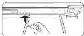 SAMSUNG NQ70M6650DG - Pour lubrifier les rails de la grille coulissante - 5