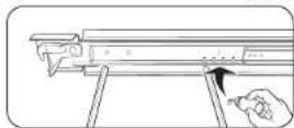 SAMSUNG NQ70M6650DS - To lubricate the slides of the gliding rack - 6