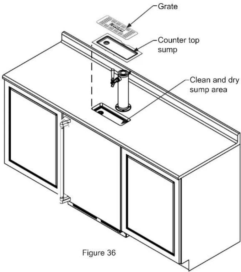 LYNX LM24BFR - Cleaning the drain sump: - 2