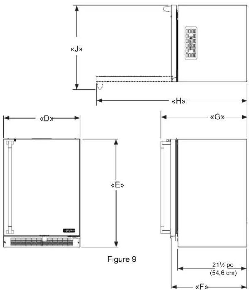 LYNX LM24BFR - DIMENSIONS DU PRODUIT - 1