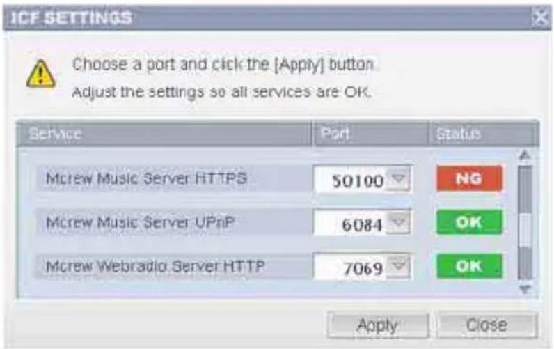 SONY CPFIX001 - Impostazioni ICF - 1