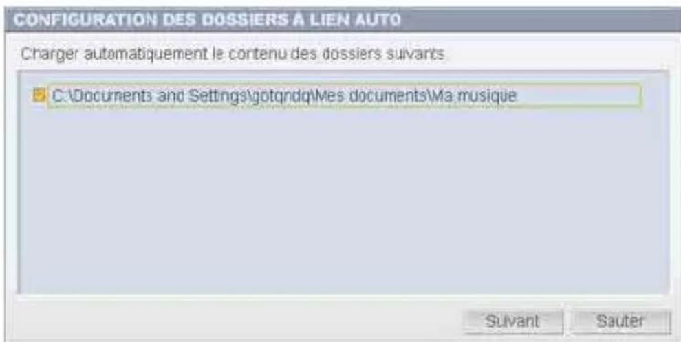 SONY CPFIX001 - Paramétrage de dossiers à LIEN AUTO - 1