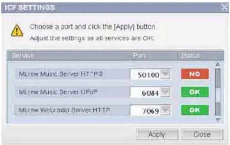 SONY CPFIX001 - Angivelse af ICF-indstillingerne - 1